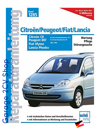 Peugeot 807 Diesel Dictionnaire des reparations